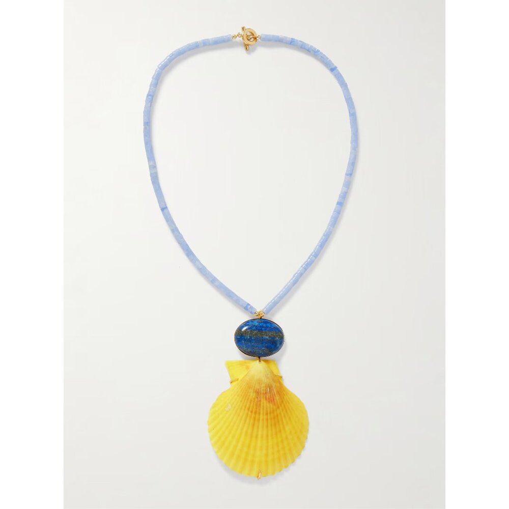 Jennifer Behr "Makana Necklace" in "Blue Calcedony"